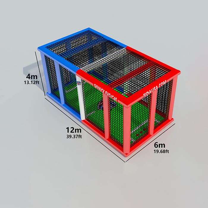 Inflatable Drone soccer Arena 12m x 6m x 4m